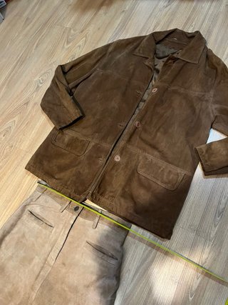Chaqueta y Falda de Piel Real 38 y 42 Bonitas