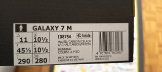 Zapatillas Adidas Galaxy 7M Talla 45 1/3