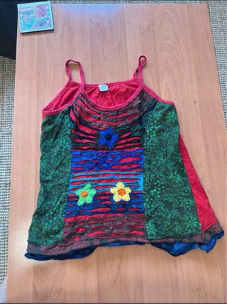 Camiseta de tirantes multicolor