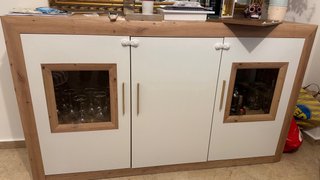 Aparador Conforama Madera y Blanco