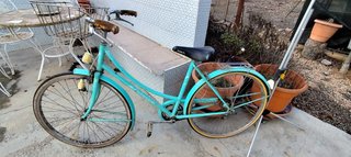 Bicicleta Urbana Vintage Turquesa