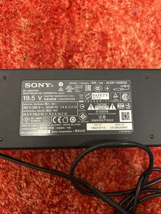 Adaptador de Corriente Sony ACDP-120E02