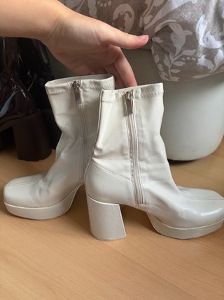 Botines Blancos con Plataforma