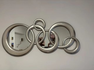 Espejo de Pared Decorativo Plateado
