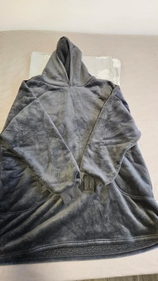 Sudadera Polar Oversize Gris