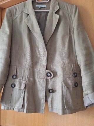 Chaqueta Zara Basic Verde Oliva Talla M