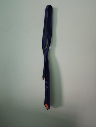 Corbata azul con estampado Sfera