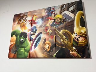 Cuadro Tríptico LEGO Marvel