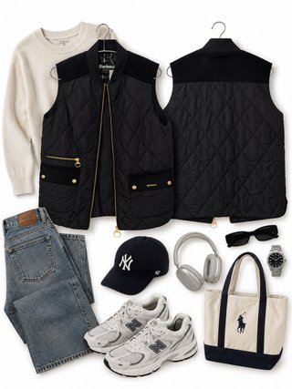 Chaleco Acolchado Barbour Negro