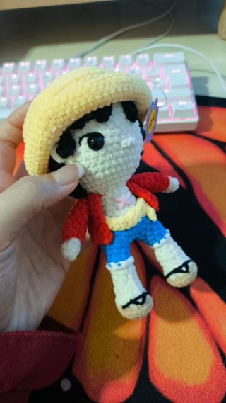 Muñeco Luffy One Piece Amigurumi