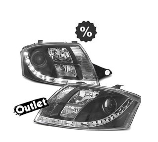 GF FAROS AUDI TT 98-05 LUZ DIURNA REAL LED FONDO NEGRO R1459