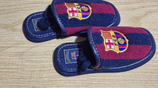 Zapatillas niño de estar por casa FC Barcelona