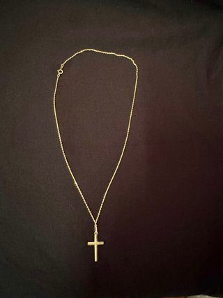 Cadena con Cruz de Oro 18k