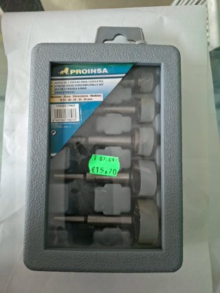 Set de 5 Brocas para Bisagras Cazoleta Proinsa
