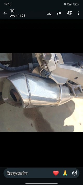 Cola de escape Honda CBF600