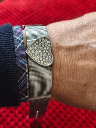 Pulsera acero inoxidable y circonita para elegir