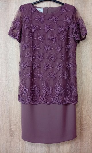 Vestido Paco Guzmán Morado Talla 48