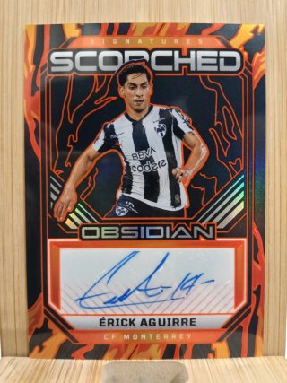 Cromo Érick Aguirre Obsidian Scorched Panini 2026