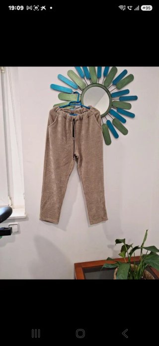 Pantalón Beige Texturizado