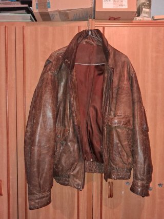 Cazadora de Piloto de Piel