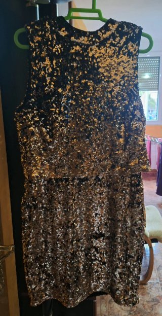Vestido de fiesta H&M dorado