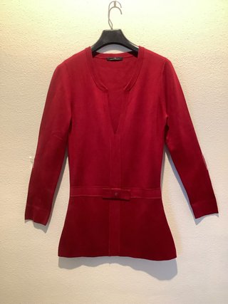 Jersey de punto rojo Carolina Herrera