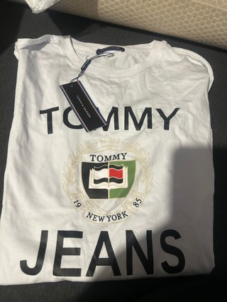 Camiseta Tommy Hilfiger Blanca Talla L