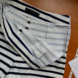 Pantalón corto marinero Zara rayas