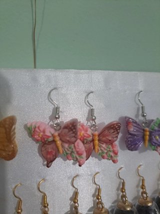 Pendientes Artesanales de Mariposa