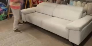 Divano letto grigio chiaro