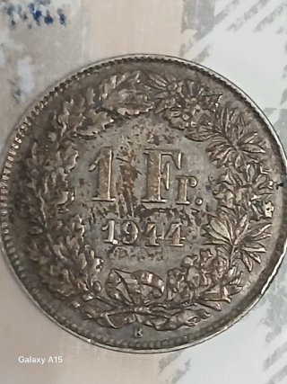 Moneda 1 Franco Suizo 1944