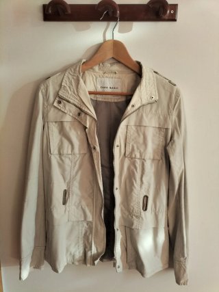 Chaqueta Beige Zara Basic Talla M