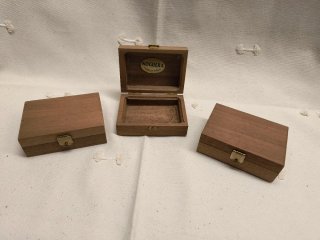 Set de 3 Cajas de Madera Noguera