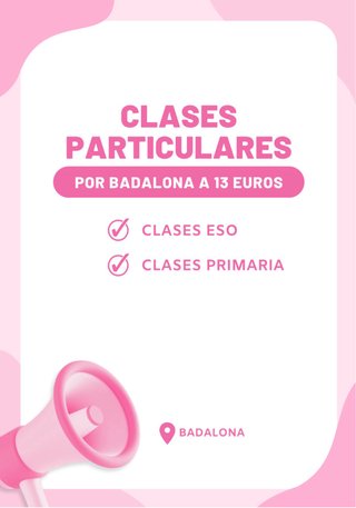 Clases particulares PRIMARIA y ESO(badalona)