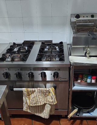 Cocina Industrial 4 Fuegos con Horno