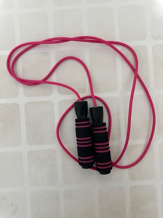Comba de Saltar Rosa y Negra