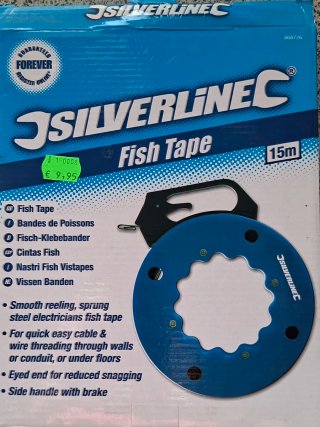 Cinta Pasacables cacero Silverline 15m.