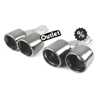 GF COLA IZQ ESCAPE UNIVERSAL 4 x 89MM ACERO INOX NEGRO AHUMA