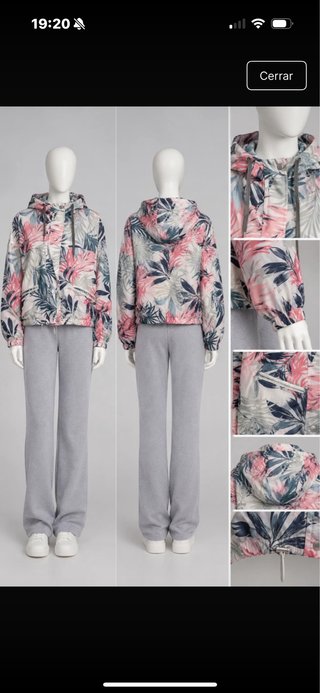 Chaqueta Estampada Holgada