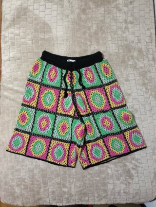 Bermuda Patchwork Crochet Zara Man
