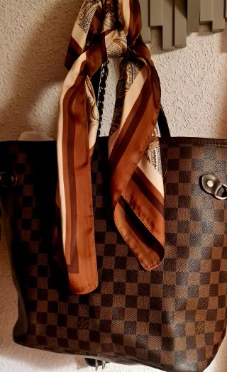 Bolso Shopper Estampado Tonos Marrones