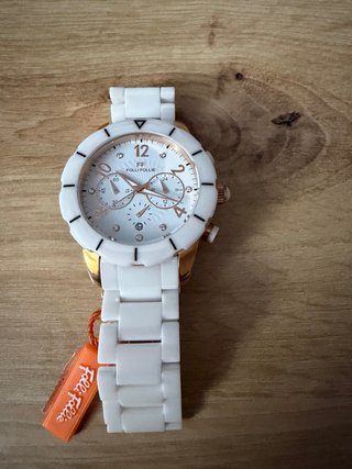 Reloj Folli Follie Blanco y Dorado