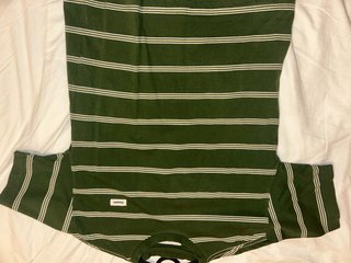 Camiseta Zara Verde a Rayas
