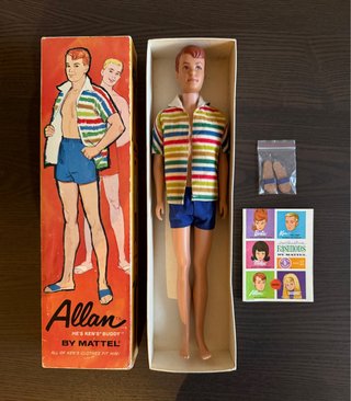 Muñeco Vintage Allan (Barbie) Mattel 1963