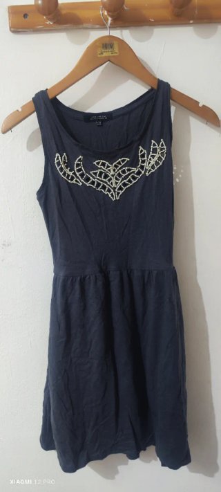 Vestido gris New Look Talla S