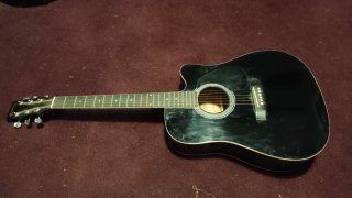 Chitarra Acustica Nera