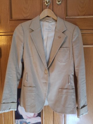 Blazer Massimo Dutti Beige Talla S