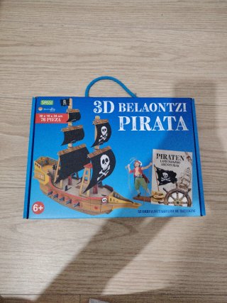 Puzzle 3D Barco Pirata Sassi