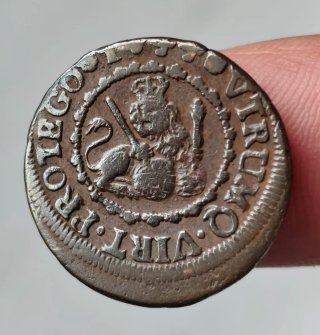 Moneda 2 Maravedis 1744 Felipe V.