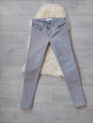 Mango Talla S - Pantalón Vaquero Gris